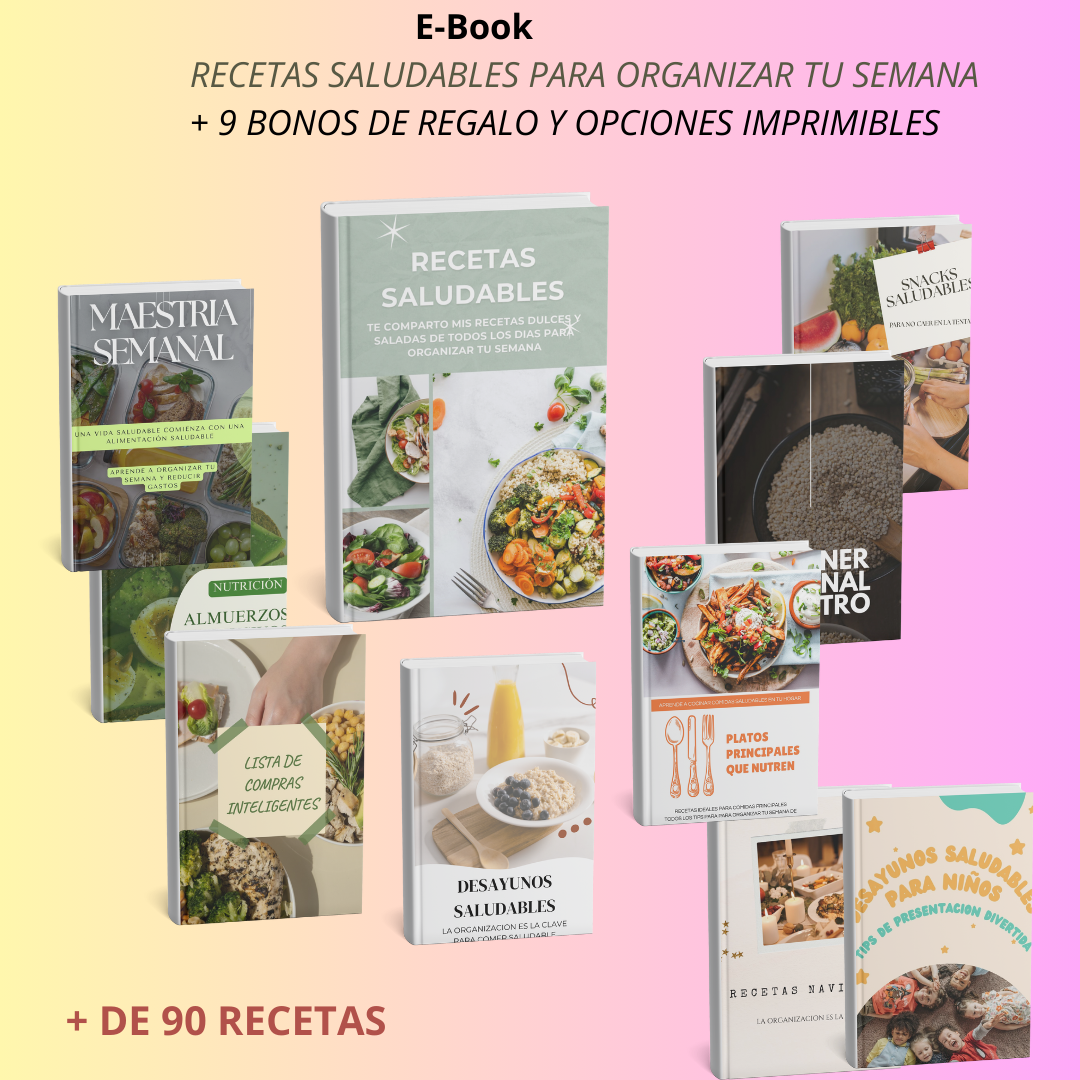 Recetas saludables para organizar tu semana